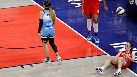 Caitlin Clark Takes Hard Foul Wnba Hands Out Flagrant After