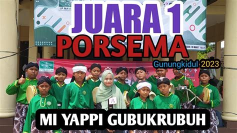 Juara Hadrah Mi Yappi Gubukrubuh Dalam Rangka Porsema Jenjang Ma