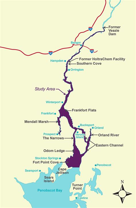 Penobscot River Map