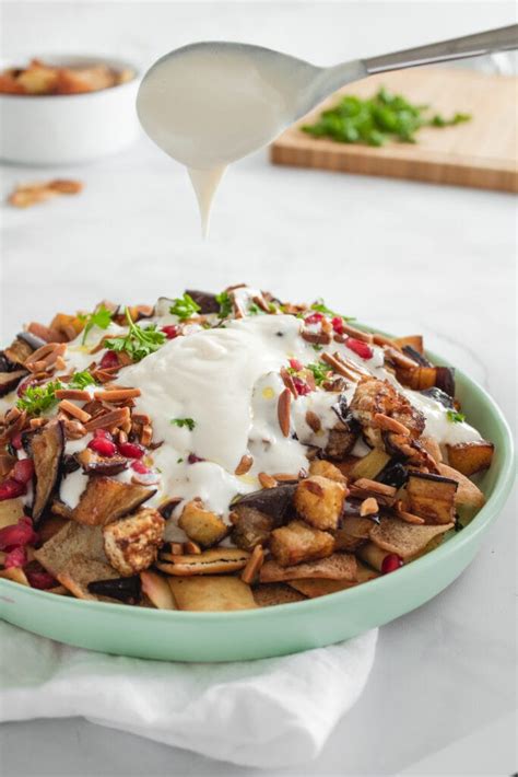 Easy Vegetarian Eggplant Fatteh Hungry Paprikas