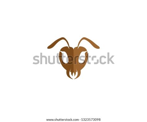 Ant Head Logo Template Vector Illustration Stock Vector Royalty Free