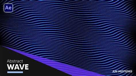 Abstract Wave Background After Effects Tutorial No Plugins Youtube