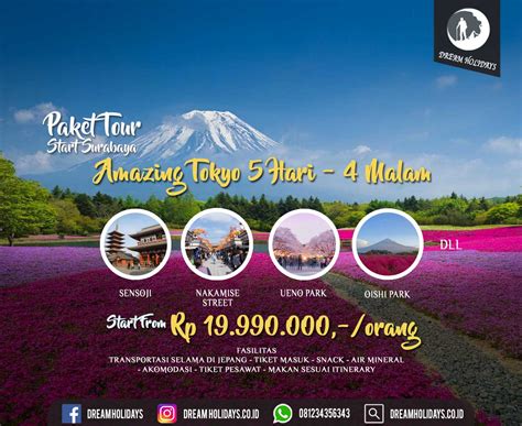 Paket Tour Jepang Start Surabaya Hari Malam Dream Holidays Paket