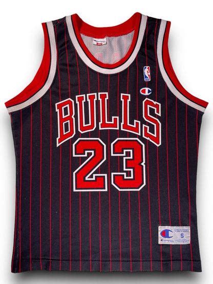 Champion Nba Chicago Bulls Michael Jordan Pinstripe Jersey