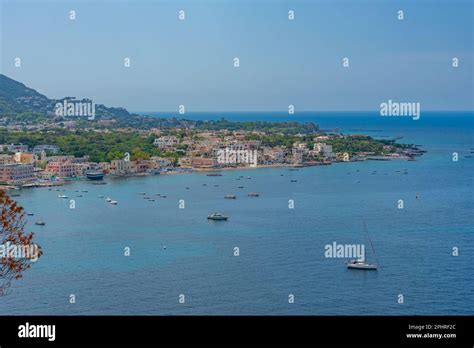 Seaside View Of Porto D Ischia Town At Ischia Island Italy Stock Photo