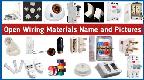 Electrical Work Materials Name And Pictures House Wiring Accessories