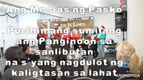 Ang Mesias Ng Pasko Cover With Lyrics Youtube