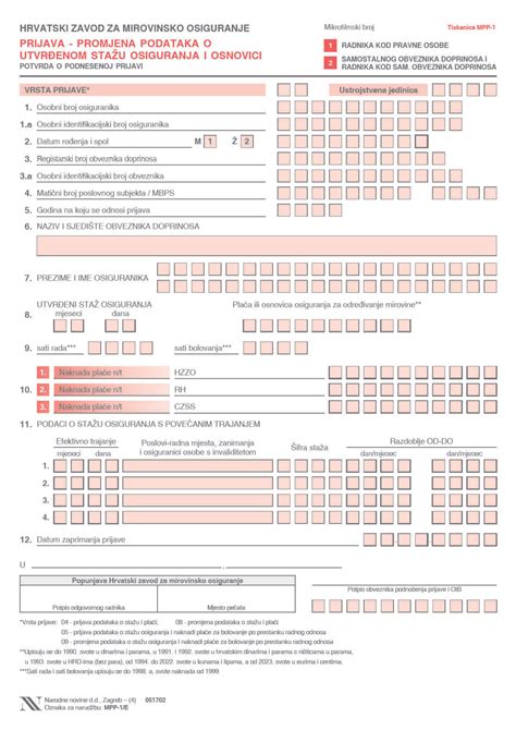 Pravilnik o vođenju matične evidencije Hrvatskog zavoda za mirovinsko