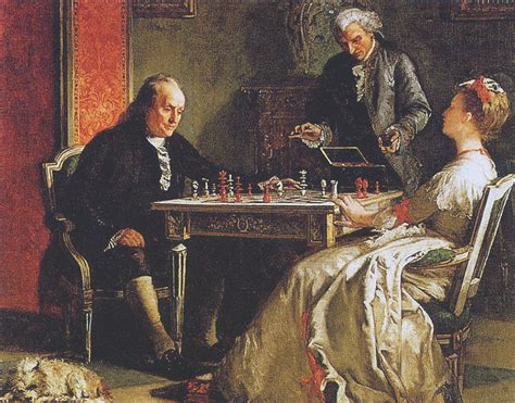 Benjamin Franklin playing chess. | HistoryNet