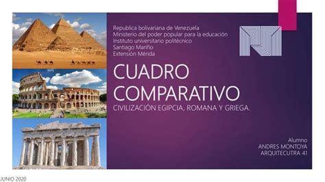 Cuadro Comparativo Civilizaciones Romana Griega Y Egipcia Ppt