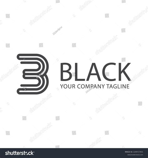 B Logo Black Color Stock Vector (Royalty Free) 2249717931 | Shutterstock