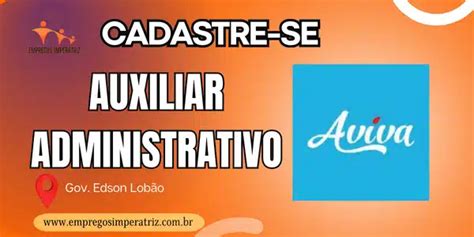 Vaga para Auxiliar administrativo Aviva água mineral Empregos