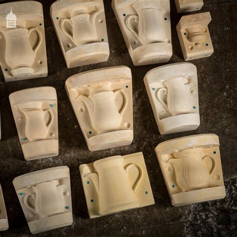 Batch Of 50 Vintage Teapot And Vase Pottery Moulds Norfolk Reclamation