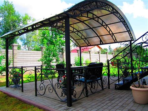 Купить навес для дачи – готовые дачные навесы из поликарбоната с ...