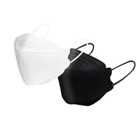 isi  pcs masker korea kf disposable mask  ply hitam putih lazada