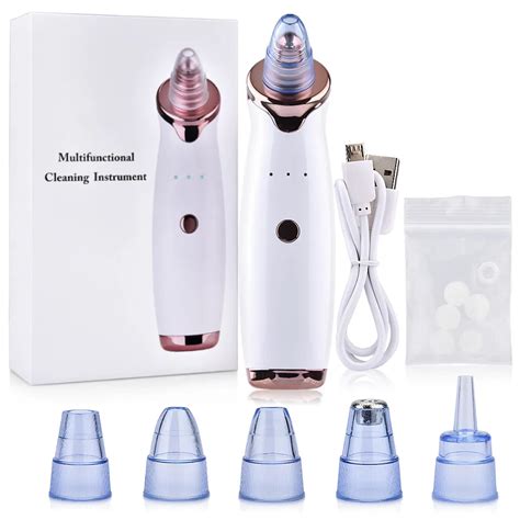 Blackhead Remover On Nose Vacuum Pore Facial Cleaner Comedone Extractor