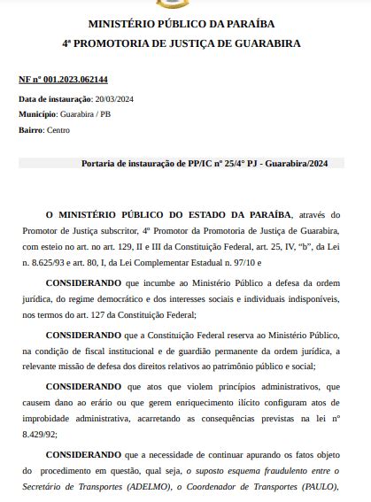 Minist Rio P Blico Investiga Den Ncia De Esquema Fraudulento Na Compra