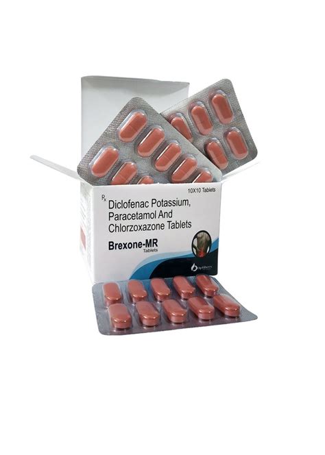 Diclofenac Potassium Mg Paracetamol Mg And Chlorzoxazone Mg