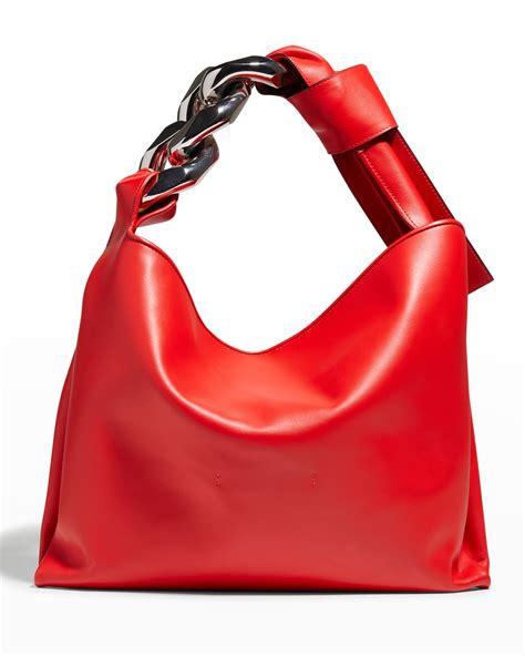 JW Anderson Small Denim Chain Hobo Bag Neiman Marcus