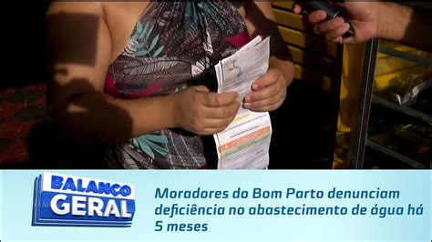 Moradores Do Bom Parto Denunciam Defici Ncia No Abastecimento De Gua