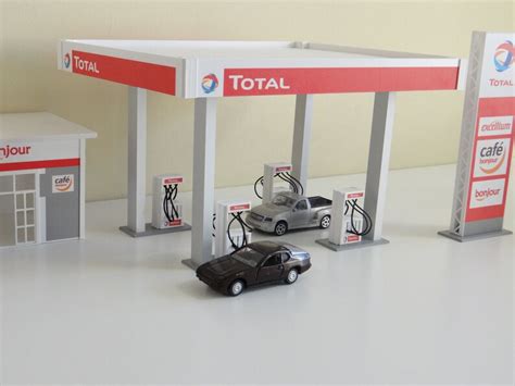 Diorama Petrol Station Model Kit Scale Display Dioramas Etsy