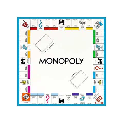 PRINTABLE Monopoly Board Game, DIGITAL ART for Game Room, Playroom ...