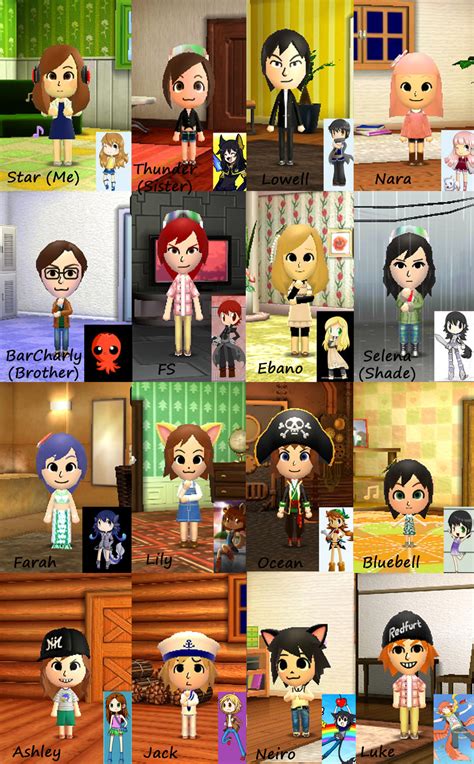 Tomodachi Life Characters by SilviShinyStar on DeviantArt