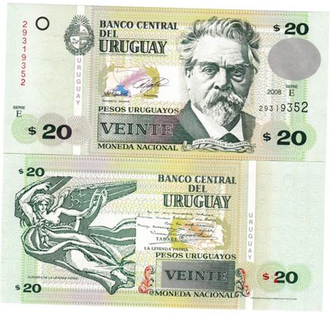 Uruguay Pesos Unc Currency Note Kb Coins Currencies