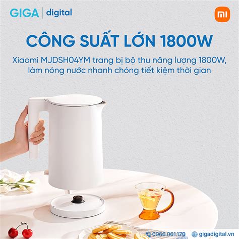 Ấm đun nước siêu tốc Mijia MJDSH04YM 1.7L công suất 1800W