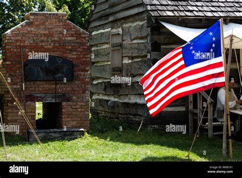 Historische Flagge Der Vereinigten Staaten Von Amerika A Stockfotos Und