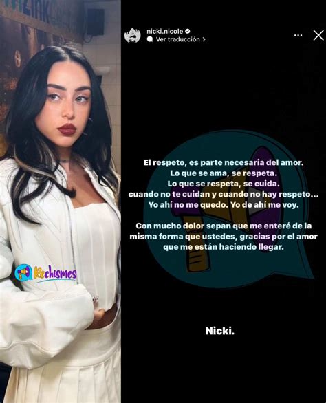 Por Primera Vez Nicki Nicole Habl De Su Ruptura Con Peso Pluma La Kw