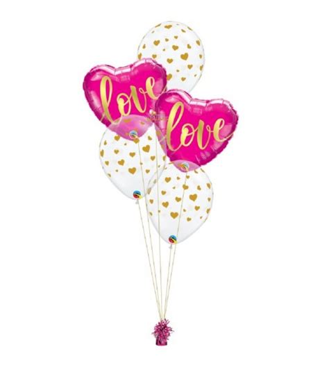 Bouquet Classic De Ballons Saint Valentin Rose Ombre D Grad Love