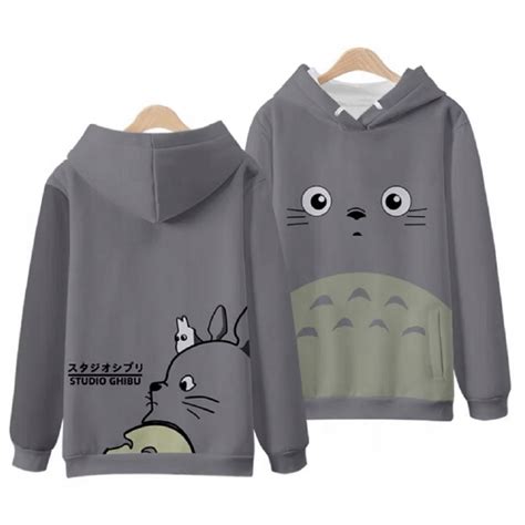 Totoro Bluza Z Kapturem Anime Bluzy Damska 3d 12033707503 Oficjalne Archiwum Allegro