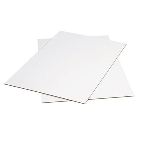 White Corrugated Cardboard Sheets