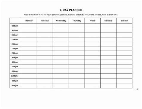 5 Day Week Calendar Printable Free Pdf