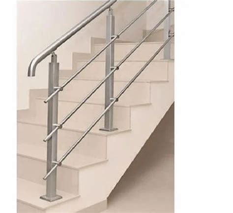 3 6mm Thick Rust Proof Polished Finish Stainless Steel Balustrade