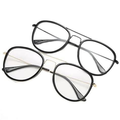 Gafas Pticas Cl Sicas De Rana Para Hombre Y Mujer De Doble Haz Lentes