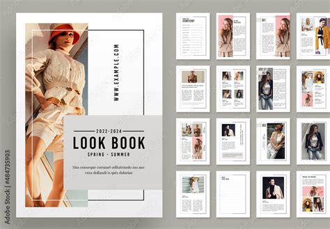 Lookbook Fashion Magazine Stock Template Adobe Stock