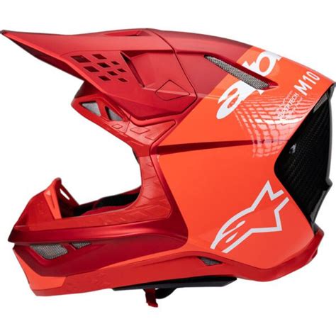 2024 Alpinestars M 10 Flood Motocross Helmet Red