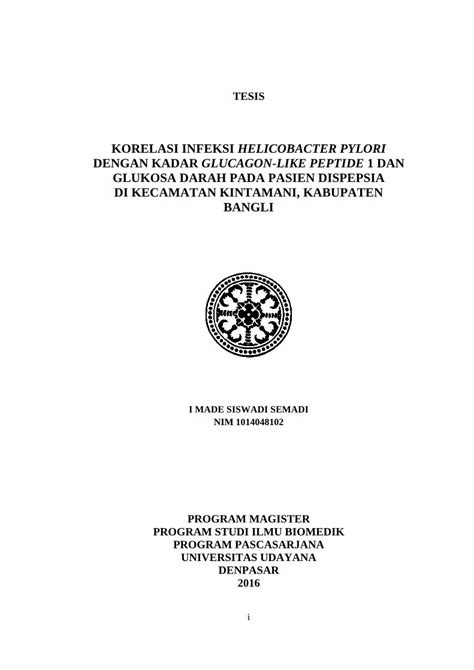 PDF KORELASI INFEKSI HELICOBACTER PYLORI DENGAN Pernah Dilakukan