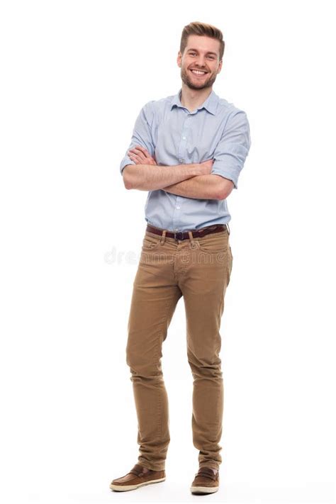 2205 Full Length Body Shot Young Man Standing Stock Photos Free