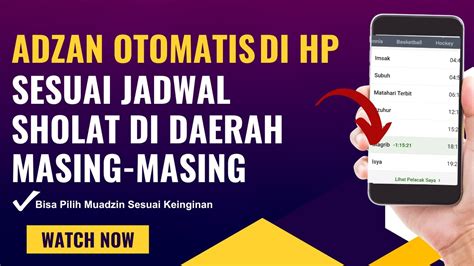 Cara Membuat Hp Android Adzan Otomatis Ketika Waktu Sholat Tiba Youtube