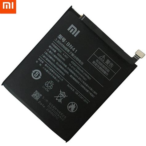 Original Real Mah Bn Battery For Xiaomi Redmi Note Mtk Helio