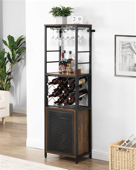 Amazon O K FURNITURE Wine Bar Cabinet For Liquor And Glass Free