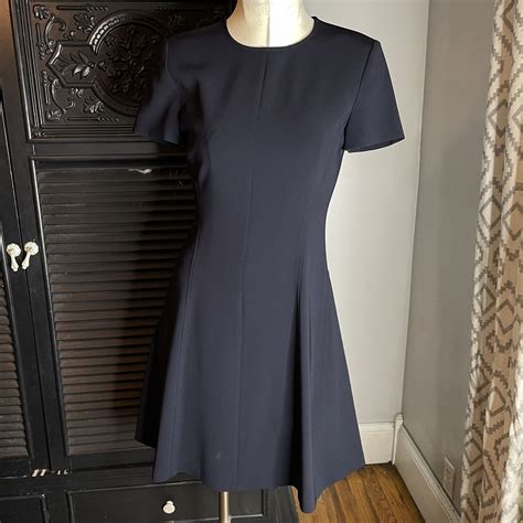 Theory Modern Seamed Shift Admiral Crepe Dress 0 - Gem