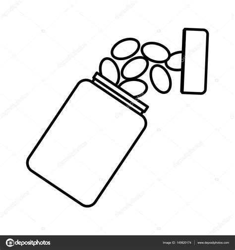 Medicine Bottle Drawing at GetDrawings | Free download