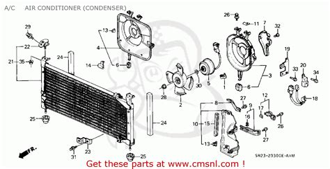 Honda CRX 1989 K 2DR DX KA KL A C AIR CONDITIONER CONDENSER Buy