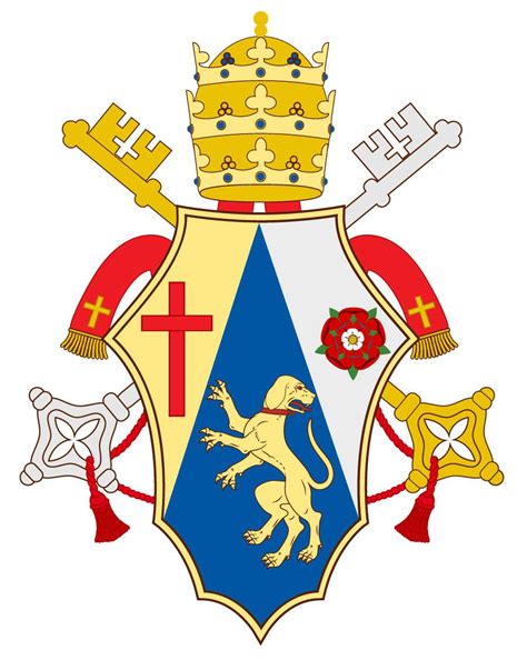 Papal Coat of Arms of John Paul III (The New Pope) : r/heraldry