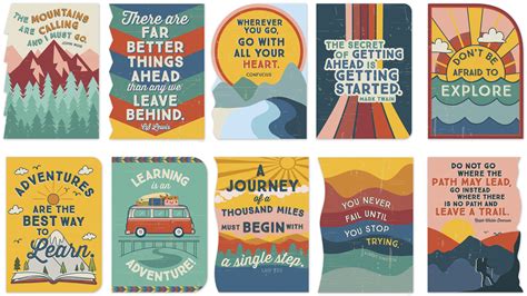 Adventurer Motivational Die Cut Poster Set Kurtz Bros