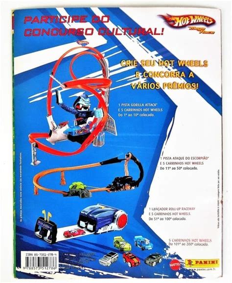 Album De Figurinhas Hot Wheels Mega Race Editora Panini 2005 Incompleto Casa Do Colecionador